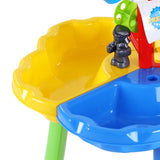 DS NA Keezi Kids Beach Sand and Water Sandpit Outdoor Table Childrens Bath Toys