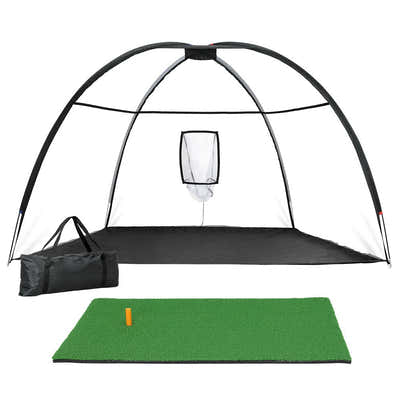 DS NA Everfit 3.5M Golf Practice Net with Driving Mat Training Target HittingMat