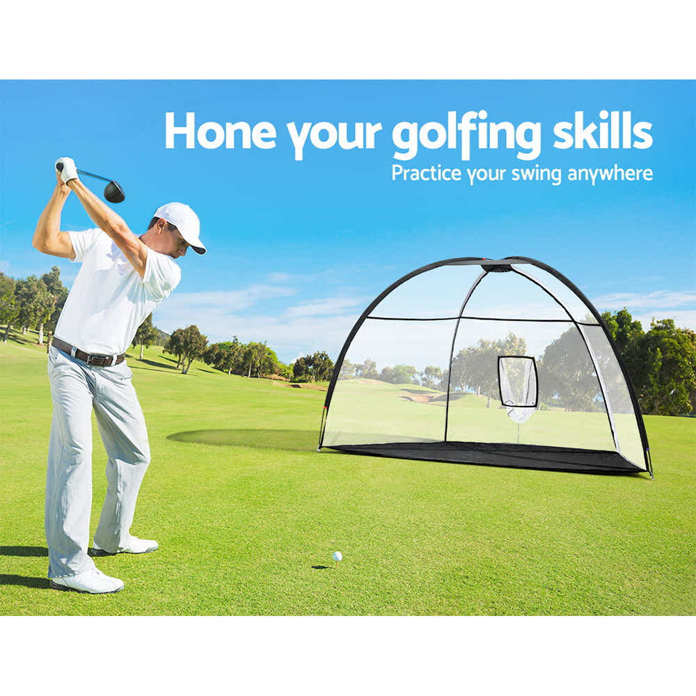 DS NA Everfit 3.5M Golf Practice Net with Driving Mat Training Target HittingMat