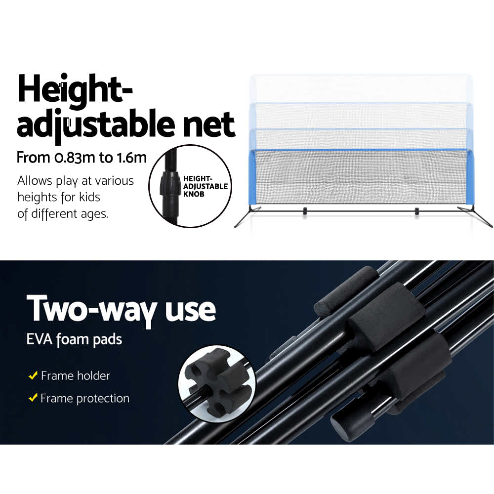 DS NA Portable Sports Net Stand Badminton Volleyball Tennis Soccer 3m 3ft Blue