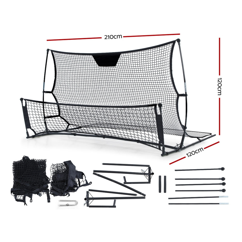 DS NA Everfit Portable Soccer Rebounder Net Volley Training Football Goal XL