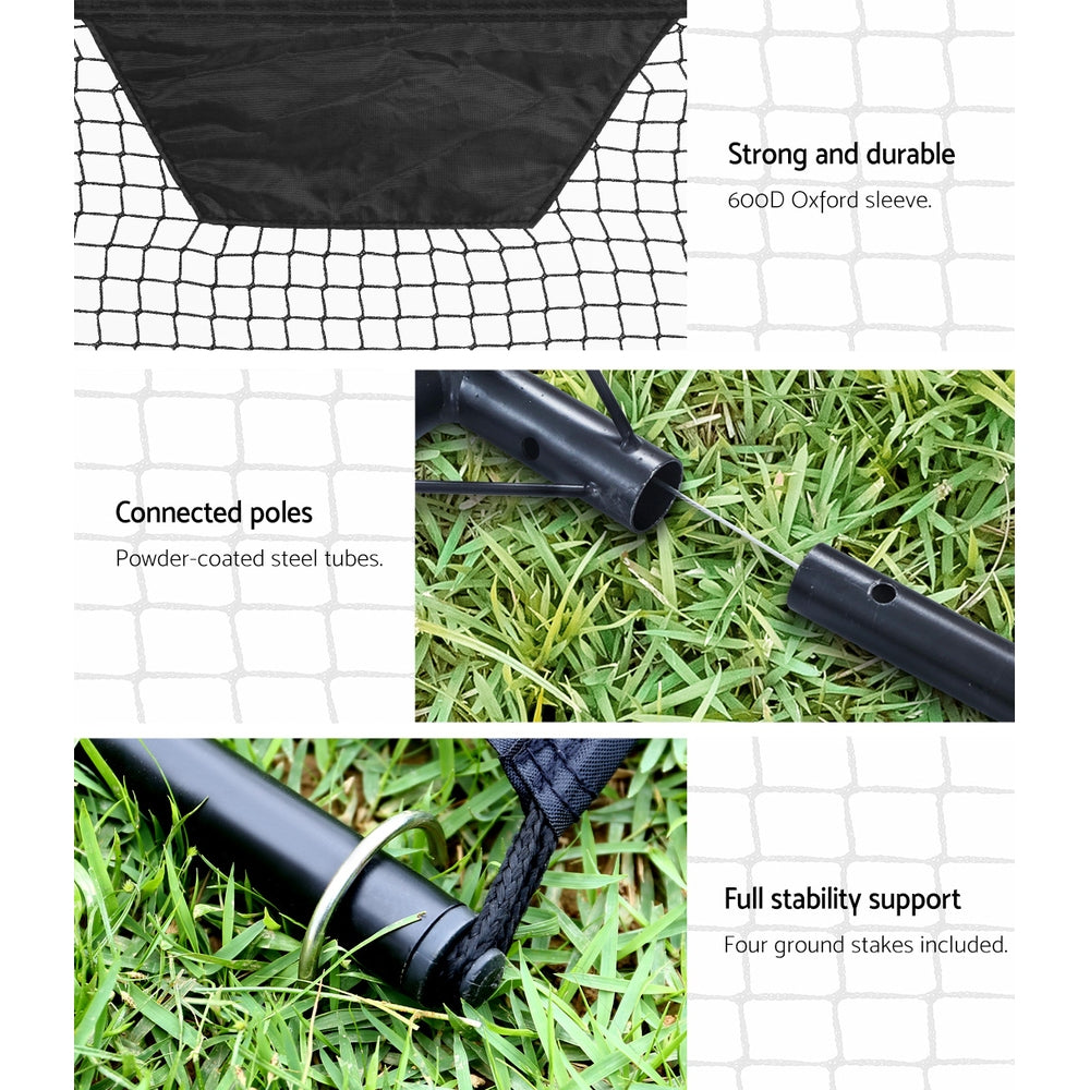 DS NA Everfit Portable Soccer Rebounder Net Volley Training Football Goal XL