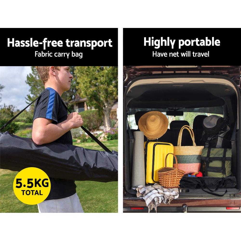 DS NA Everfit Portable Soccer Rebounder Net Volley Training Football Goal XL