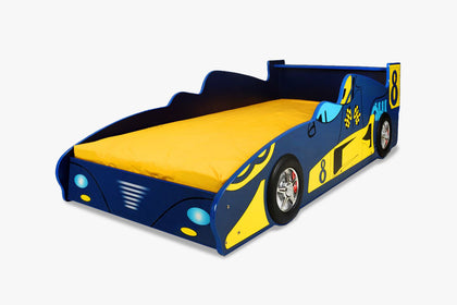 T Supreme F1 Racing Car Bed Blue E835B