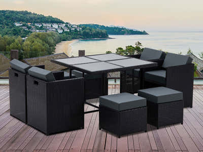 Genoa 9-Piece Aluminium Outdoor Dining Set