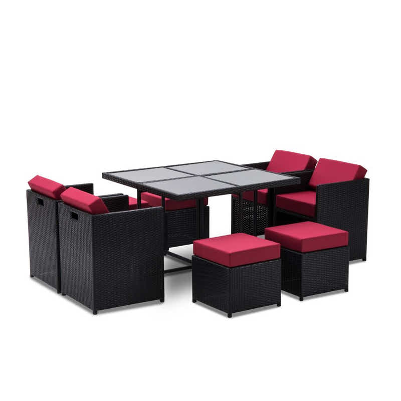 Genoa 9-Piece Aluminium Outdoor Dining Set