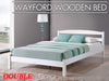 T Double bed frame with mattress