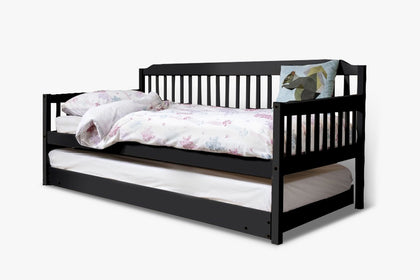 DS Karlan Daybed with Trundle Bedframe Black