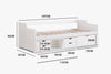 DS Herb Daybed with Drawers White