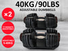 DS Pair Adjustable Dumbbells 40KG