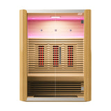 DS 3 Person Low EMF Far Infrared With Red Light Tube Full spectrum Sauna