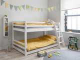 Polli Bunk Bed White with 15cm Mattress Combo