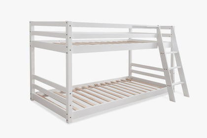 T Polli Mid-Sleeper Bunk Bed White