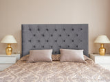 DS Rakel Headboard Queen Velvet Grey