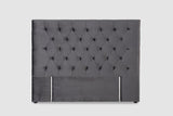 DS Rakel Headboard Queen Velvet Grey