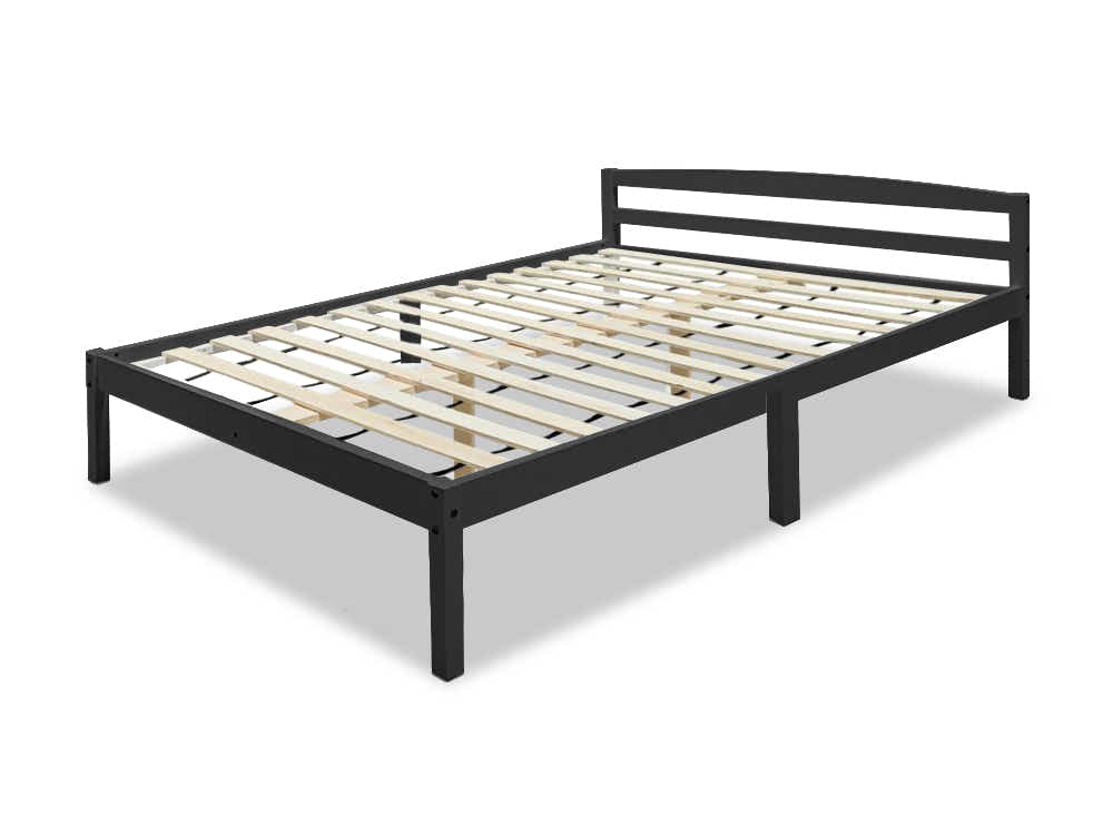 Wayford Bed Frame Black - & Euro Top Mattress B34 - Queen