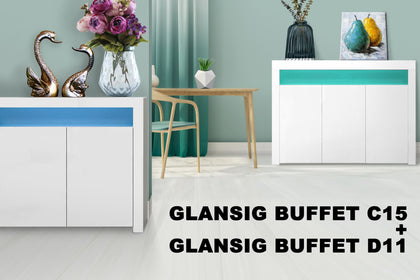 Glansig C15 LED Buffet + Glansig D11 LED Buffet