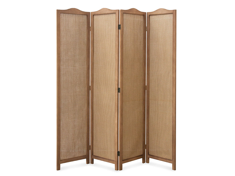 4-Panel Room Divider C M5 - Dark Brown