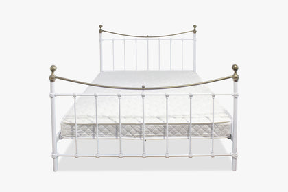 High Metal Victorian Bed Queen Size