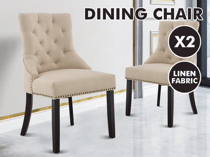 Dining Chair beige X2