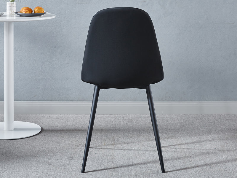 Axis PU Dining Chair Black - Set of 4