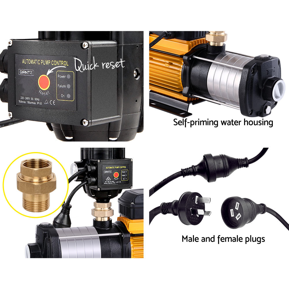 DS NA 2500W Multi Stage Water Pump Pressure Rain Tank Farm House Irrigation