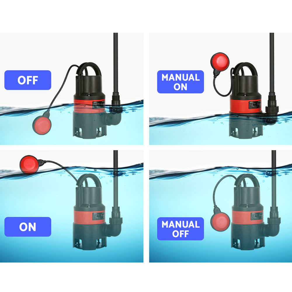 DS NA 400W Water Pump Dirty Submersible Sump Swim Pool Flooding Pond Clean