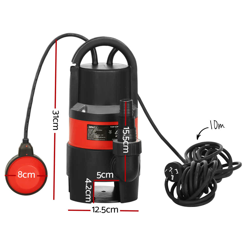 DS NA 550W Water Pump Dirty Submersible Sump Swim Pool Flooding Pond Clean