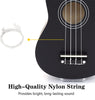 DS BS 21 inch Ukulele Basswood Acoustic Mini Guitar-Black