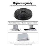 DS NA Rangehood Carbon Charcoal FilterCupboard Replacement For Ductless Ventless