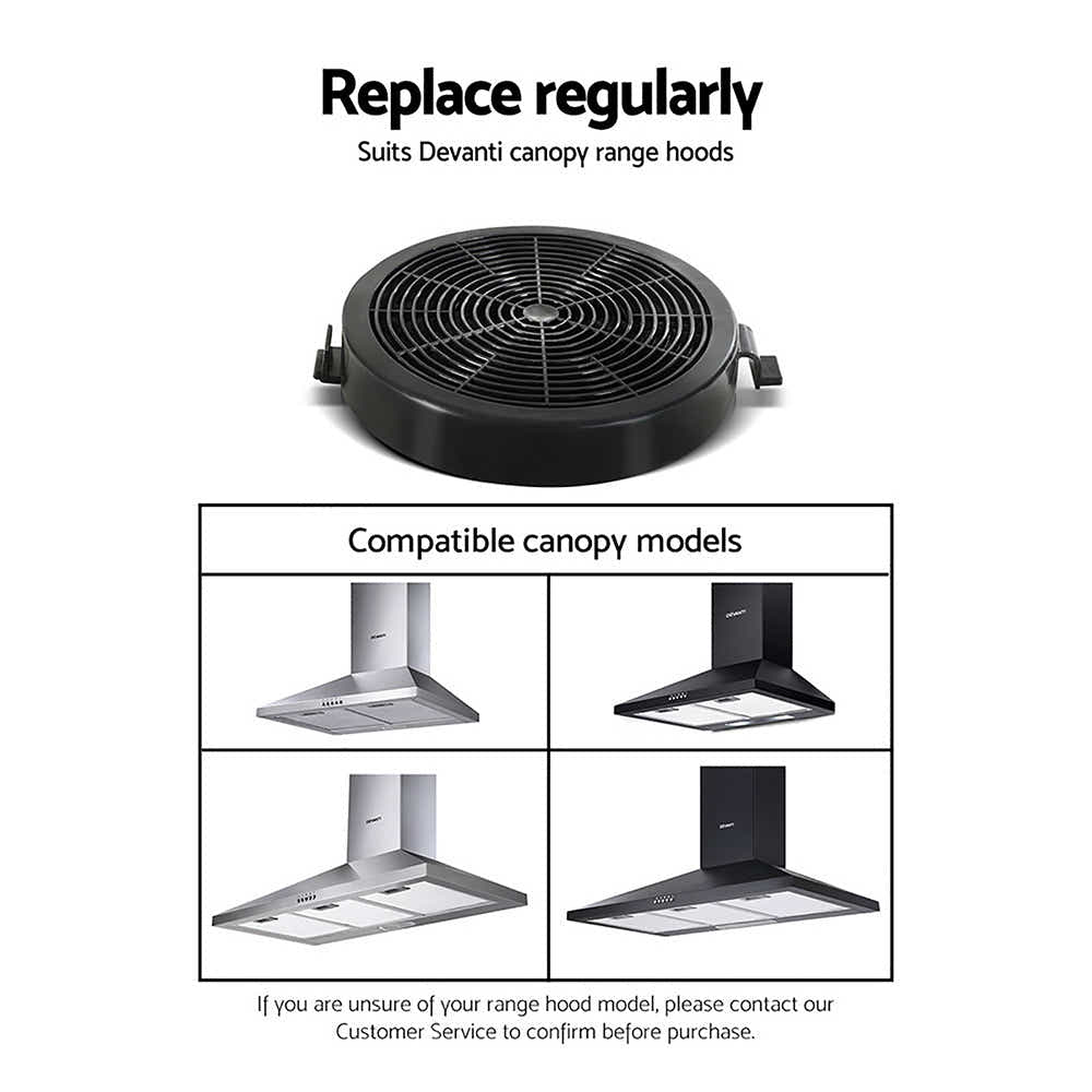DS NA Pyramid Rangehood Carbon Charcoal Filter Replacement For Ductless Ventless