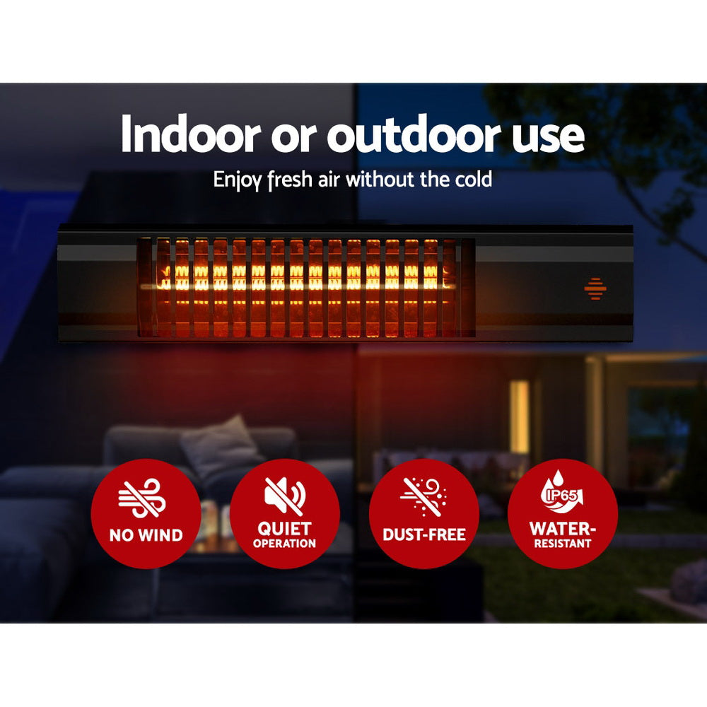 DS NA  Electric Strip Heater Infrared Radiant Heaters Reamote control 2000W