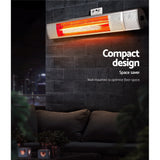 DS NA  Electric Infrared Strip Heater Radiant Heaters Reamote control 2000W
