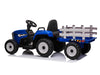 Ride On Car Tractor with Trailer Blue