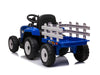 Ride On Car Tractor with Trailer Blue