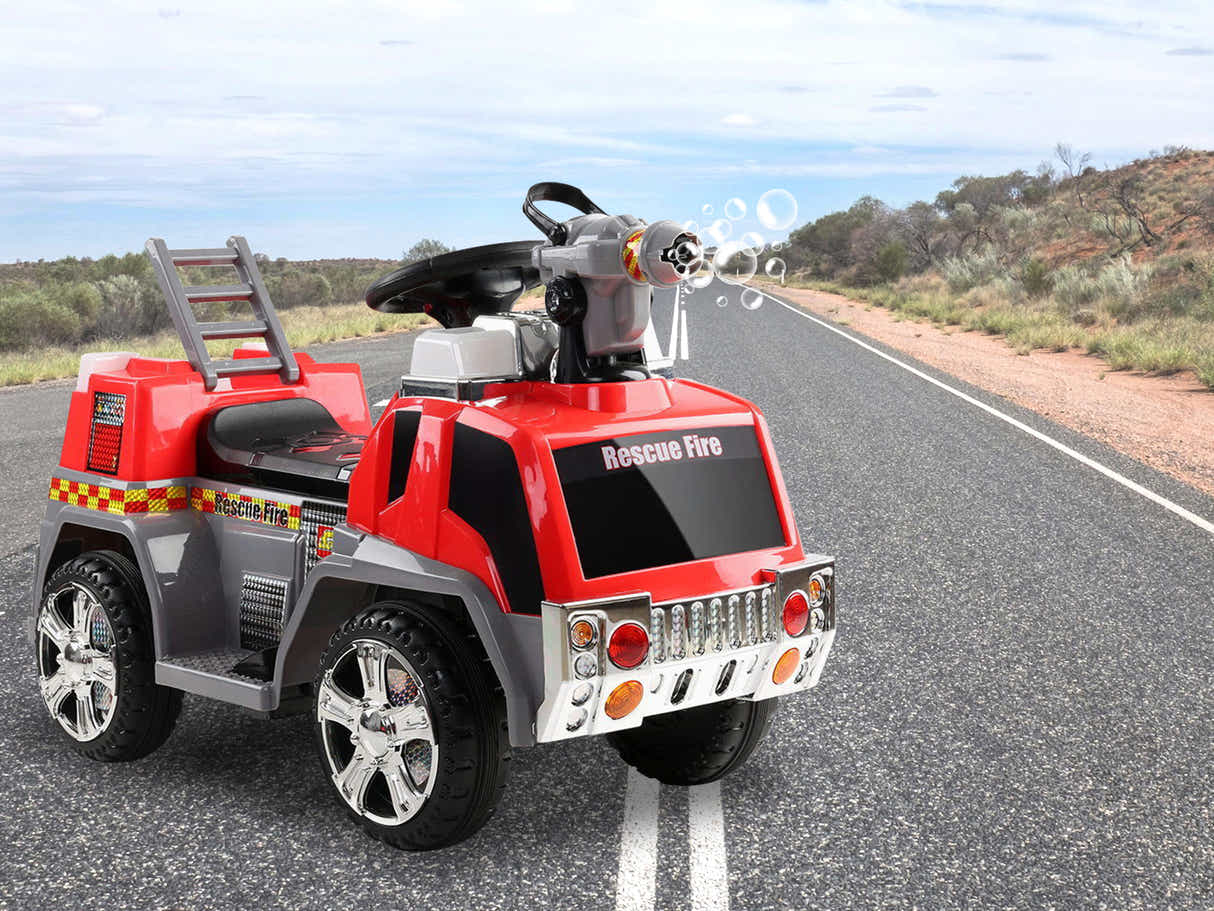 Kids Ride On Fire Truck With Water Gun - Red