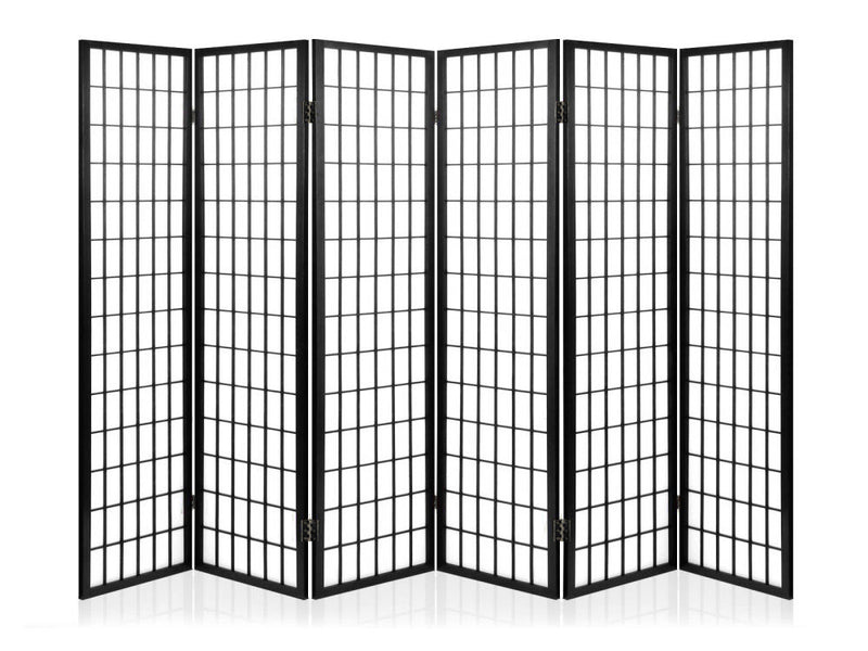 6-Panel Room Divider C M1 - Black