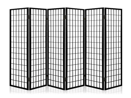 6-Panel Room Divider C M1 - Black