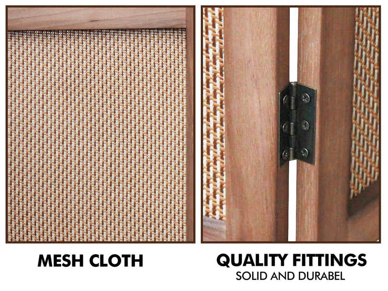 4-Panel Room Divider C M5 - Dark Brown