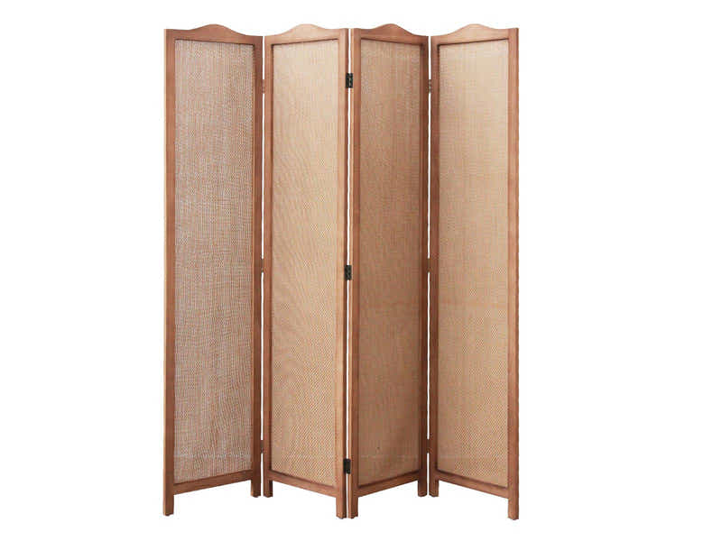 4-Panel Room Divider C M5 - Dark Brown