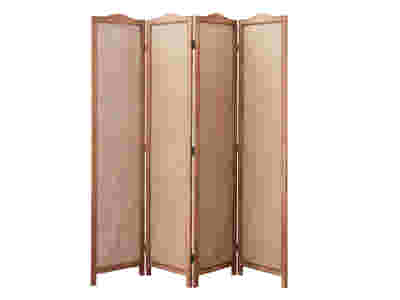 4-Panel Room Divider C M5 - Dark Brown