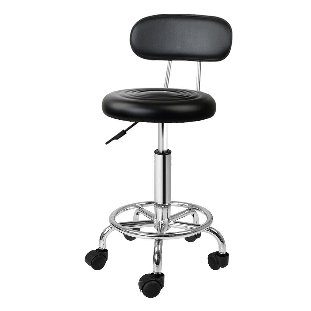 DS NA Salon Stool Swivel Chair Backrest Barber Hairdressing Hydraulic Height