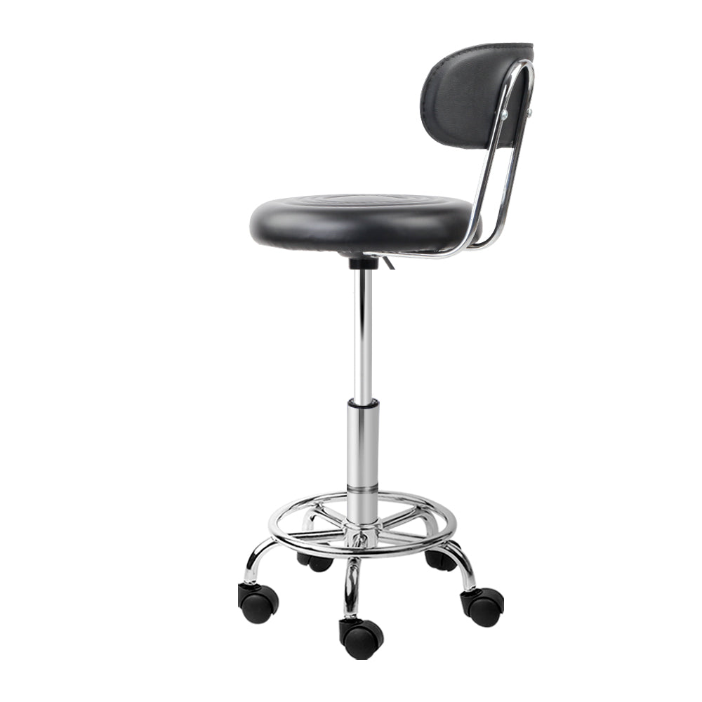 DS NA Salon Stool Swivel Chair Backrest Barber Hairdressing Hydraulic Height