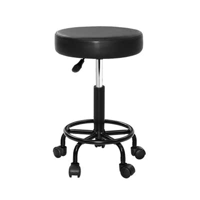 DS NA Round Salon Stool Stools Black Swivel Barber Hair Hydraulic Chairs Lift