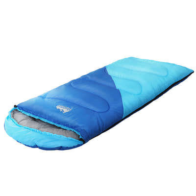 DS NA Weisshorn Sleeping Bag Bags Kids 172cm Camping Hiking Thermal Blue