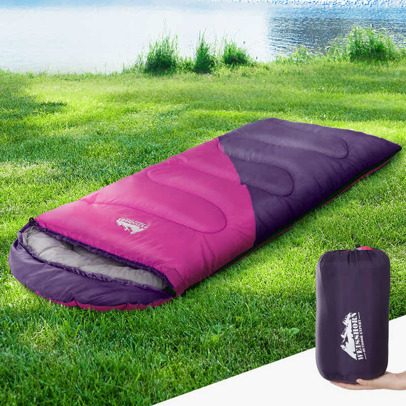 DS NA Weisshorn Sleeping Bag Bags Kid 172cm Camping Hiking Thermal Pink