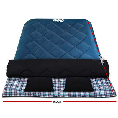 DS NA Weisshorn Sleeping Bag Camping Hiking Tent Outdoor Comfort 5 Degree Navy