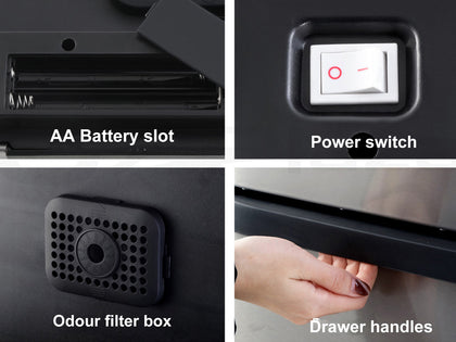 70L Dual Rectangular Sensor Bin