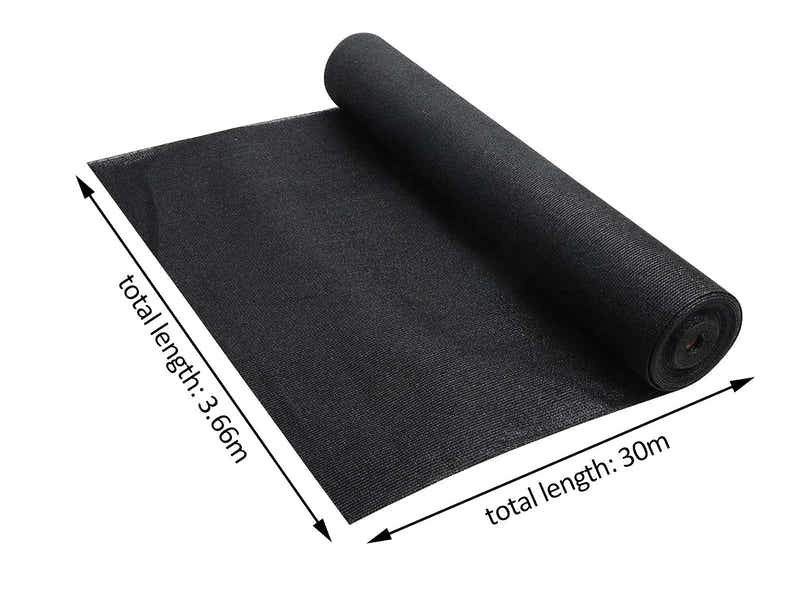 195gsm Black Shade Cloth - 3.66m x 30m
