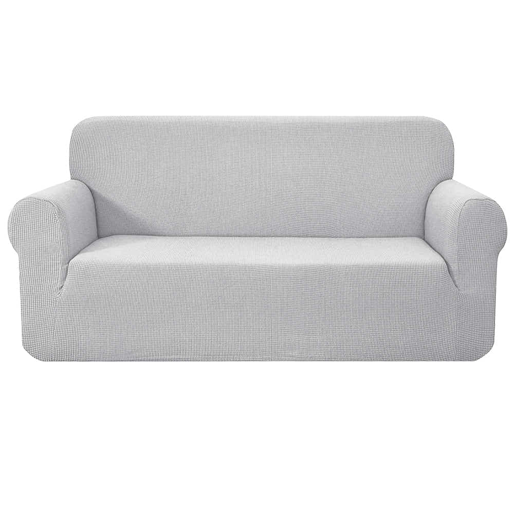 DS NA Artiss High Stretch Sofa Cover Couch Lounge Protector 3 Seater Grey